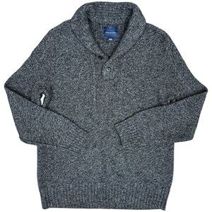 EUC Men's AMERICAN EAGLE Shawl Neck Chunky Knit Sweater | Size XL